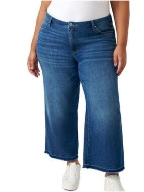 Edited X Hunter McGrady Wide Leg Crop Jeans